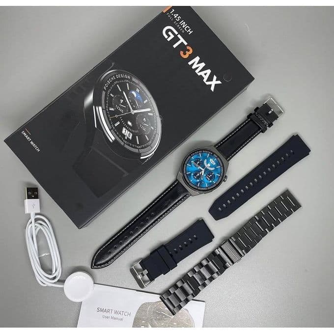 ساعة ذكية بشاشة دائرية GT3 MAX