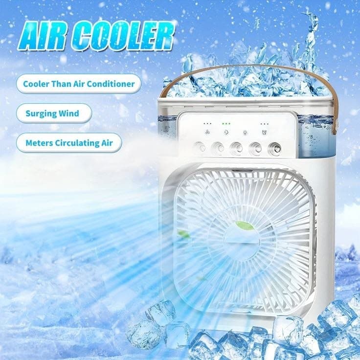 Mini Refroidisseur d'Air Portable Multifonction – Fraîcheur, Humidification & LED